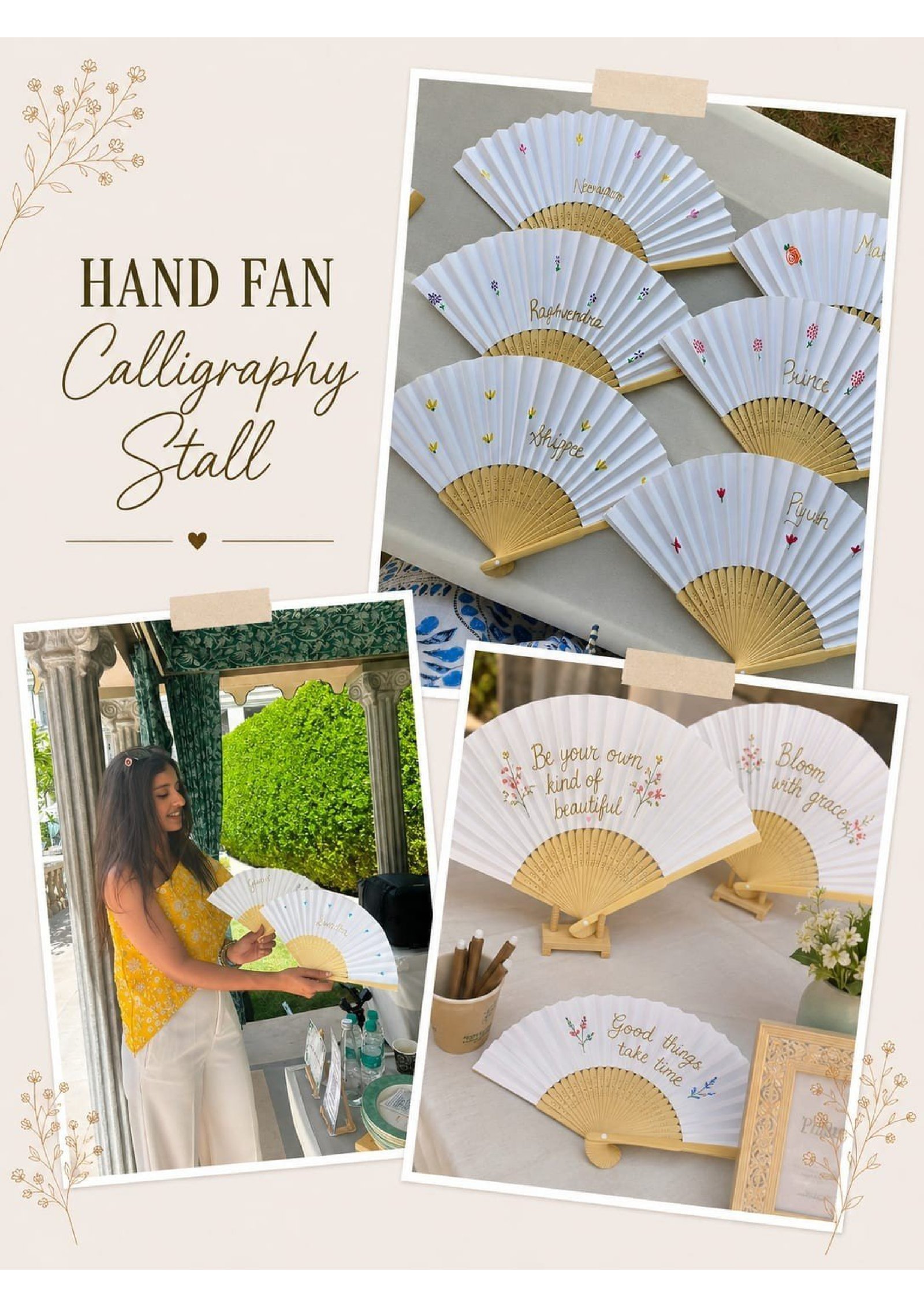 Calligraphy Handfan Stall Udaipur