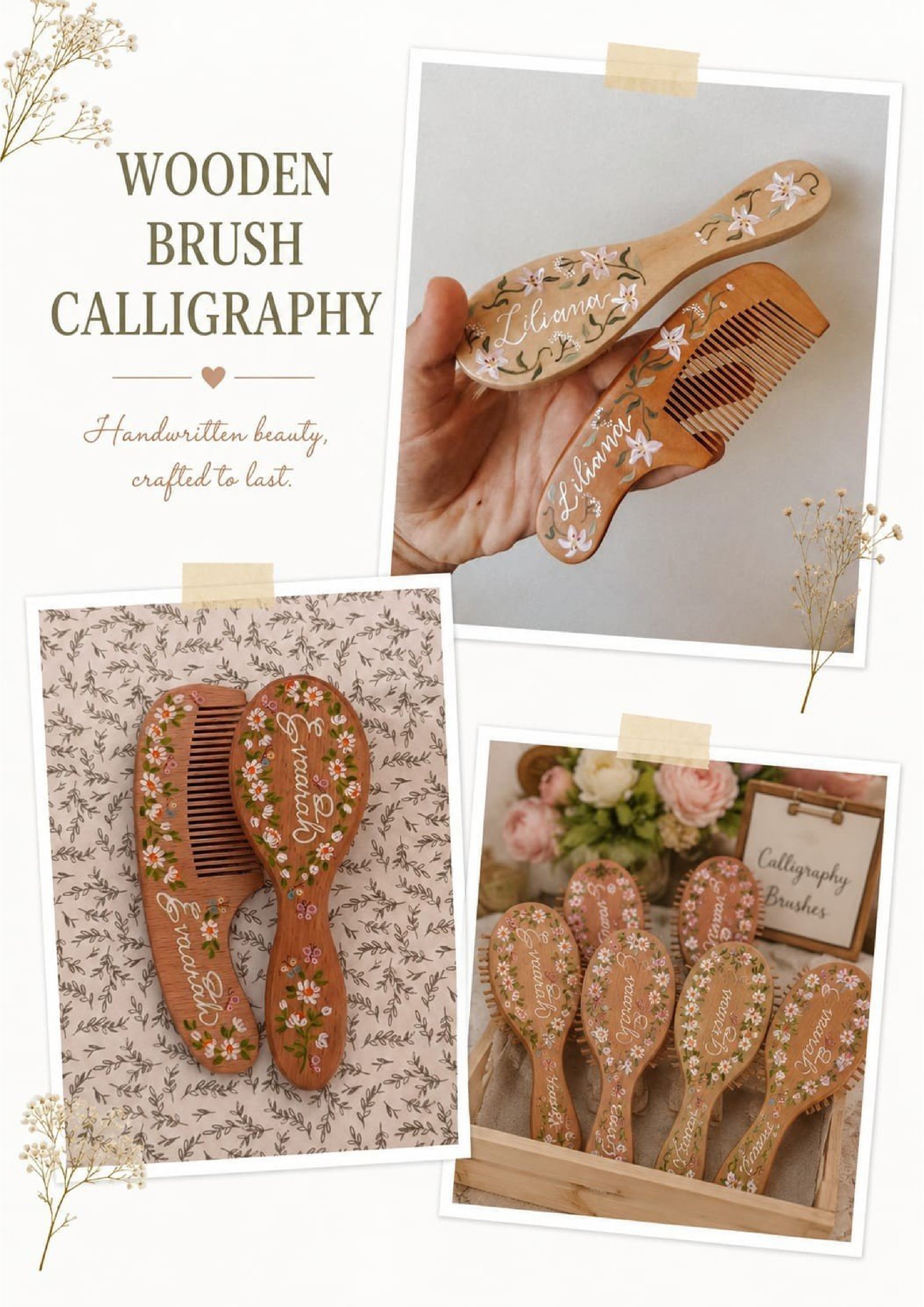 Calligraphy Wooden Brush Stall Udaipur