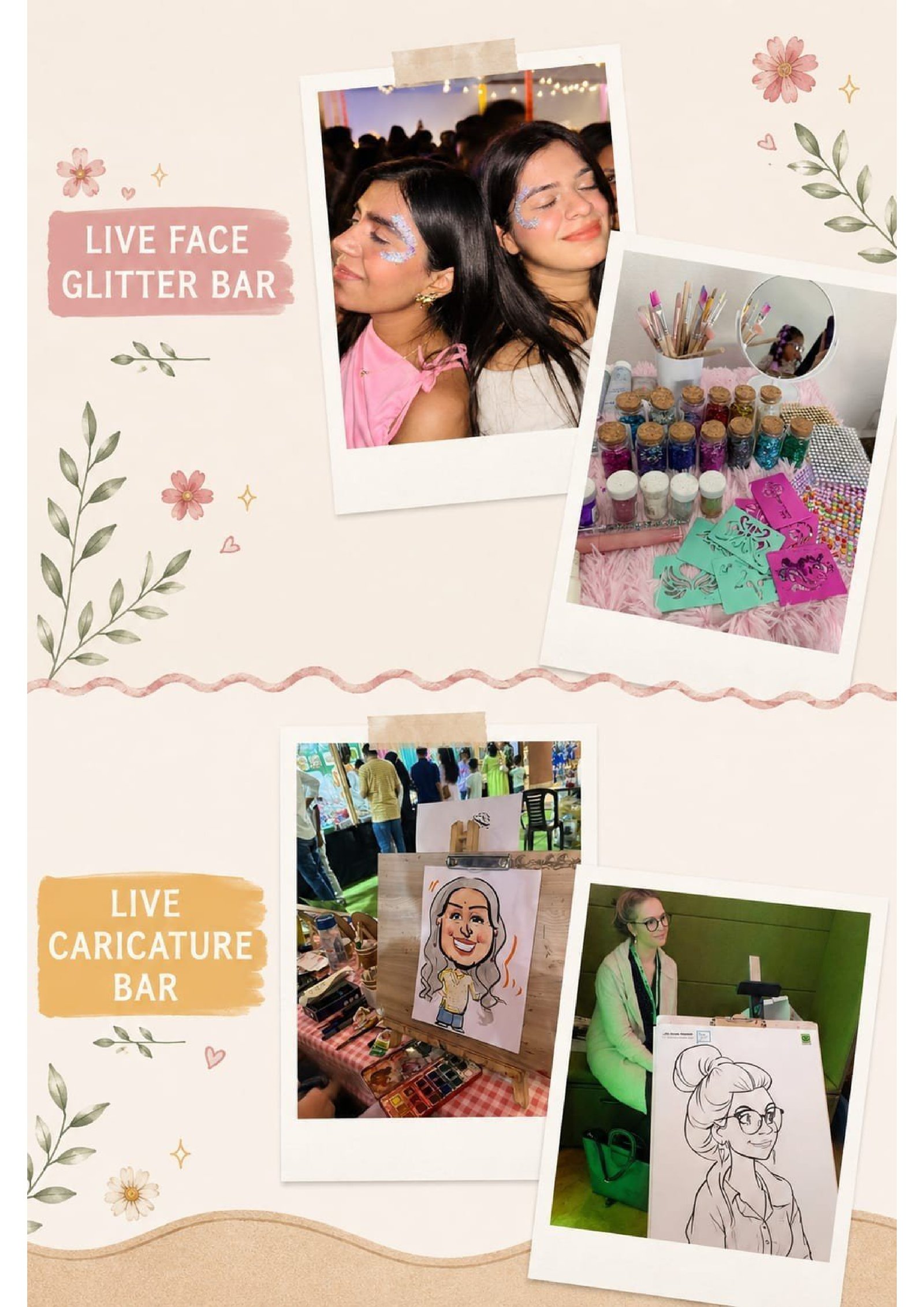 Face Glitter and Live Caricature Stall Udaipur