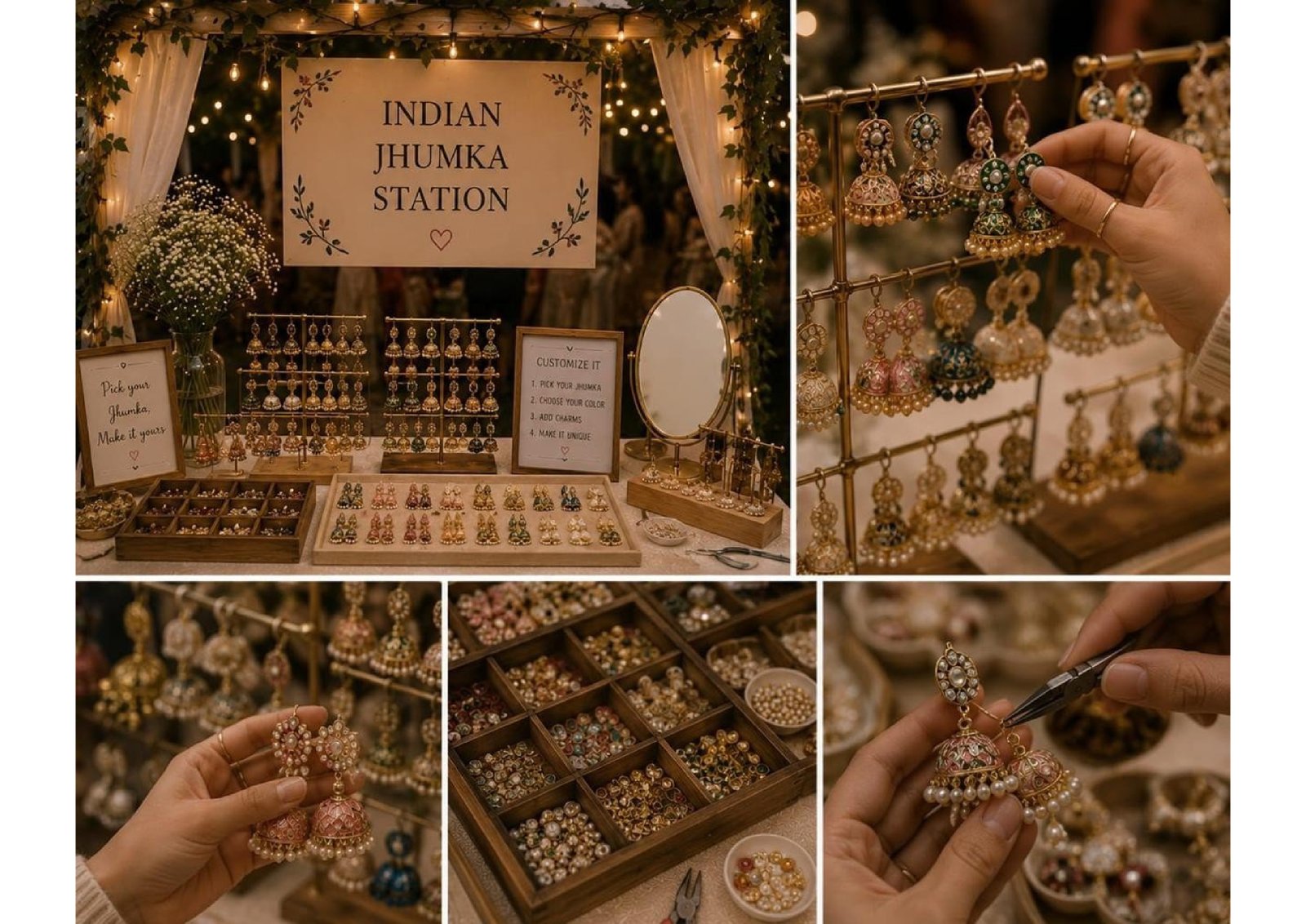 Indian Jhumka Earrings Stall Udaipur
