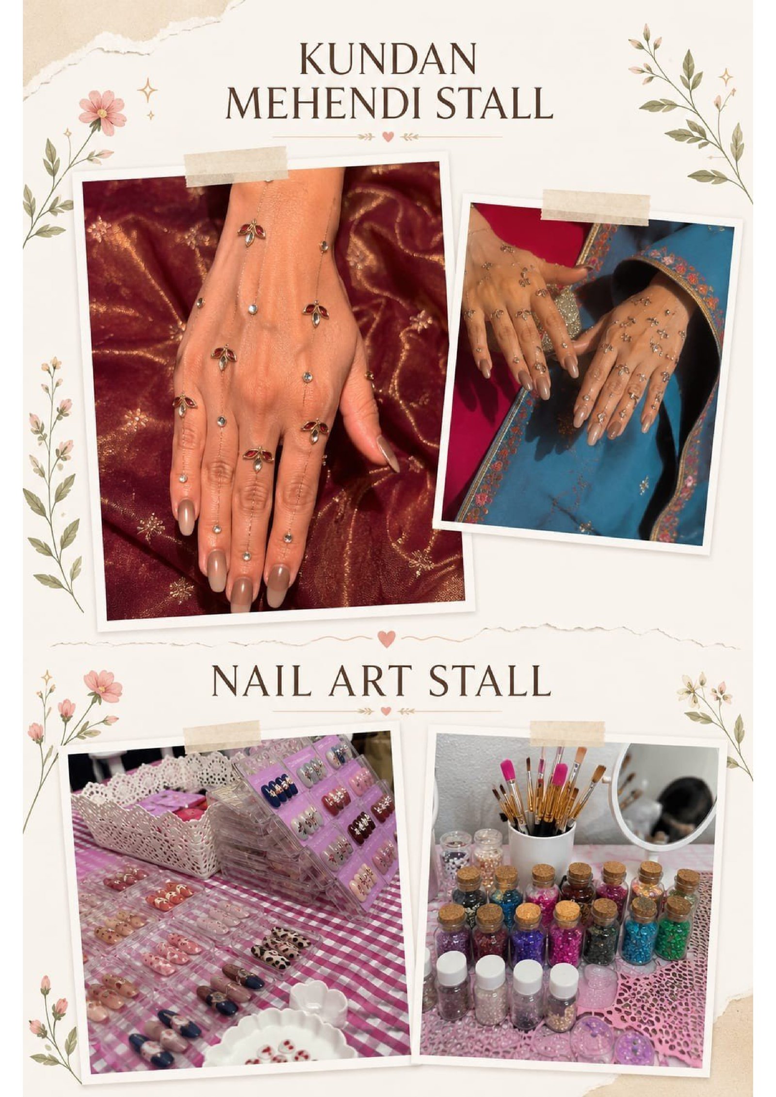 Kundan Mehendi and Nail Art Stall carnival stall Udaipur