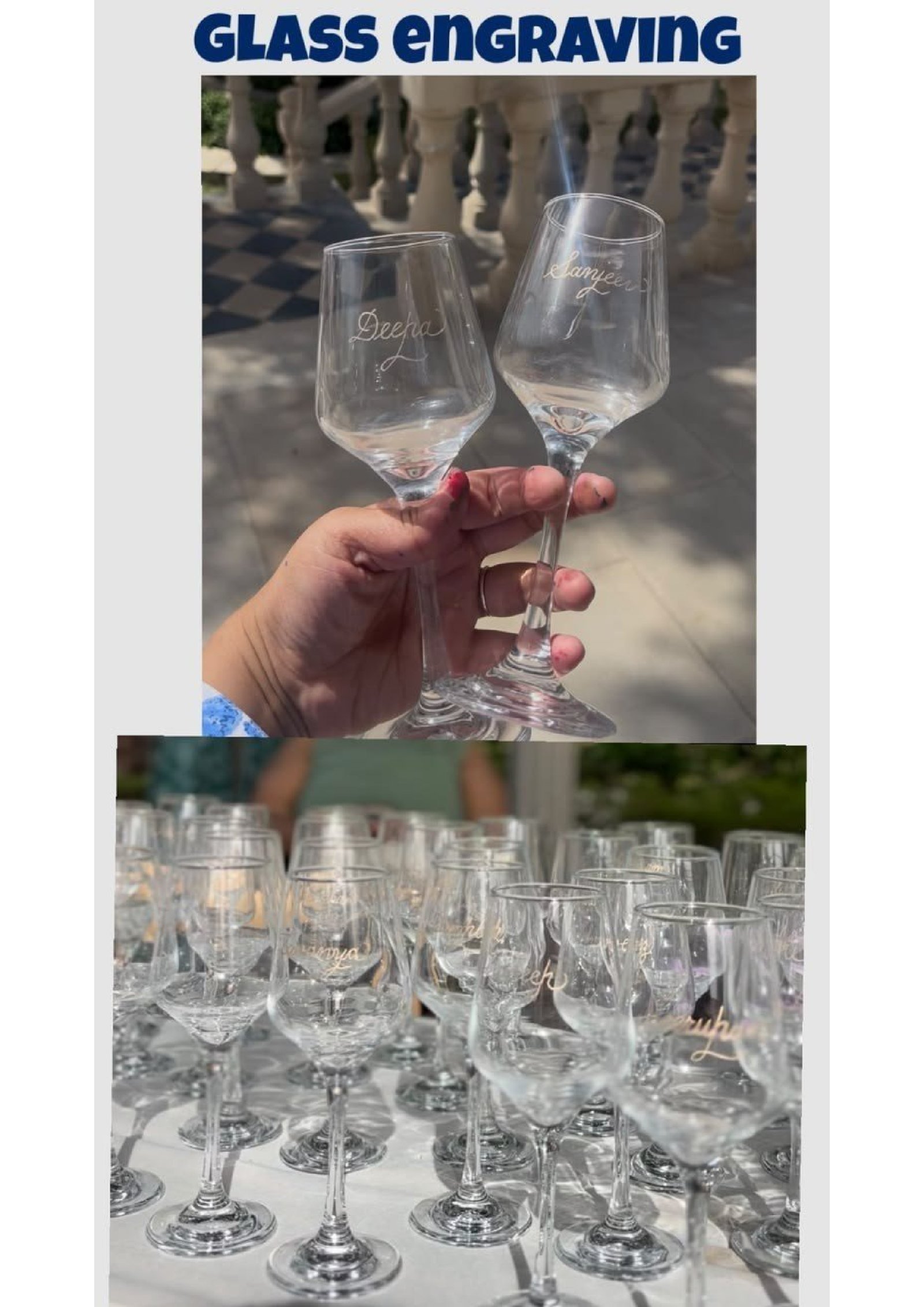 Live Engraving Glasses Stall Udaipur