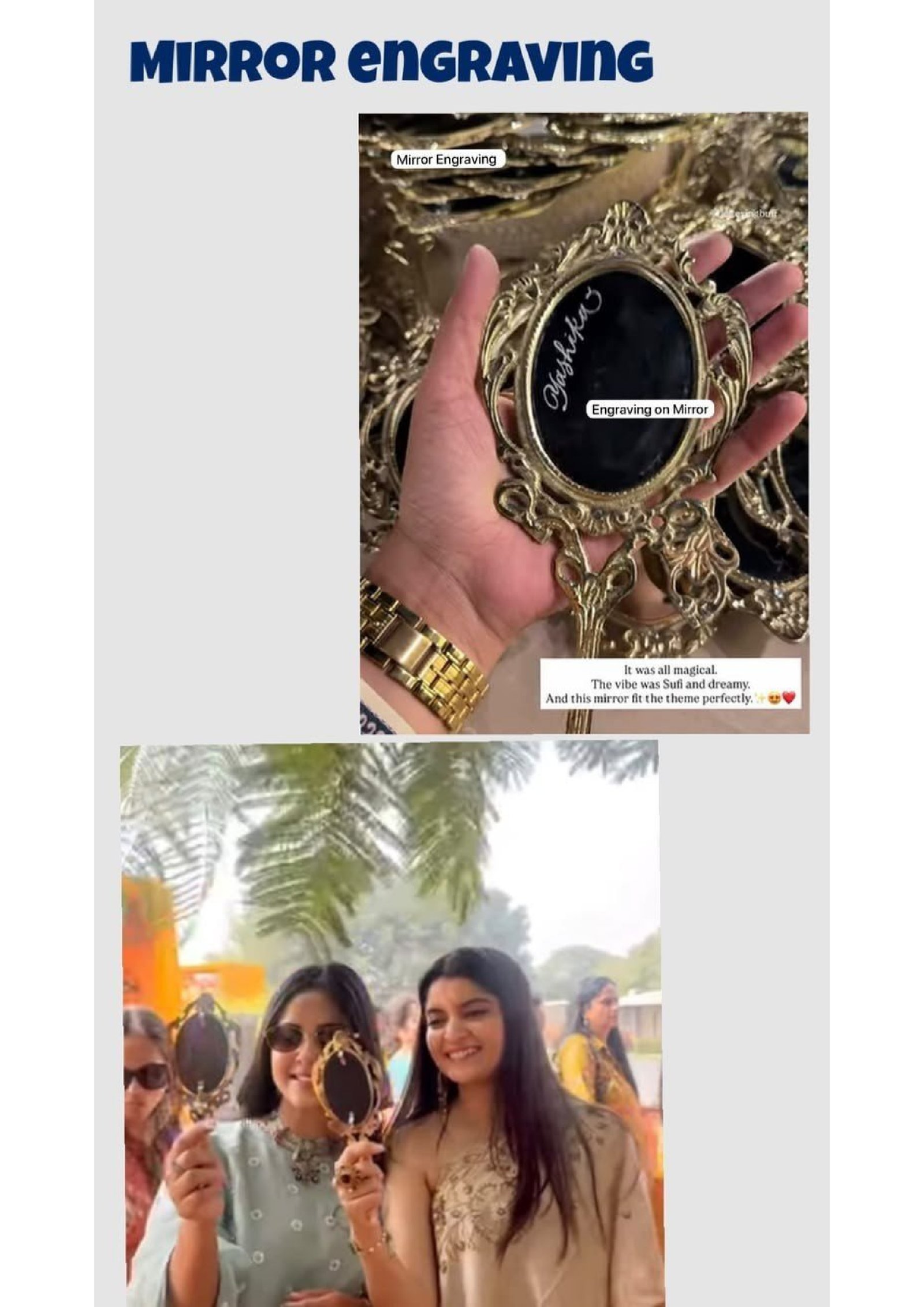 Live Engraving Mirror Stall Udaipur