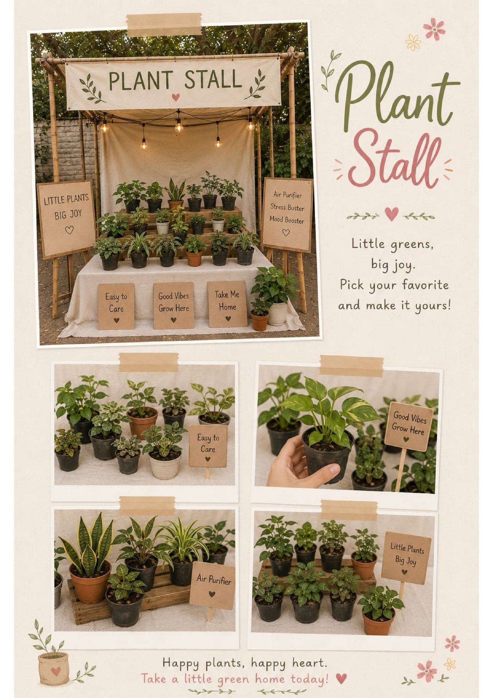 Live Plant Potting Stall Udaipur