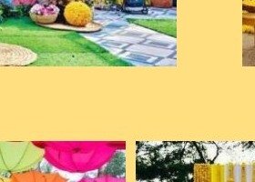 Umbrella Theme Mehendi Wall - Udaipur Event Management
