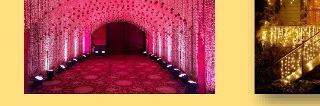 Pink Light Entry Tunnel - Udaipur Event Management